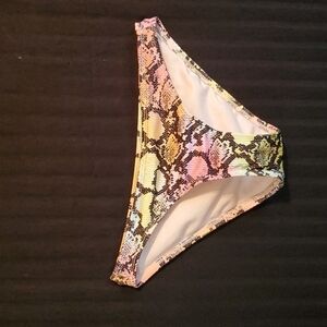 XHILARATION Rainbow Snakeskin Bikini bottom size xs